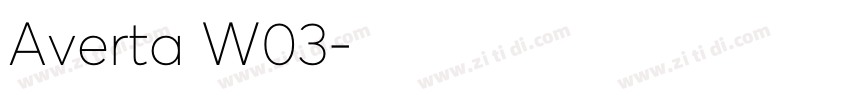 Averta W03字体转换